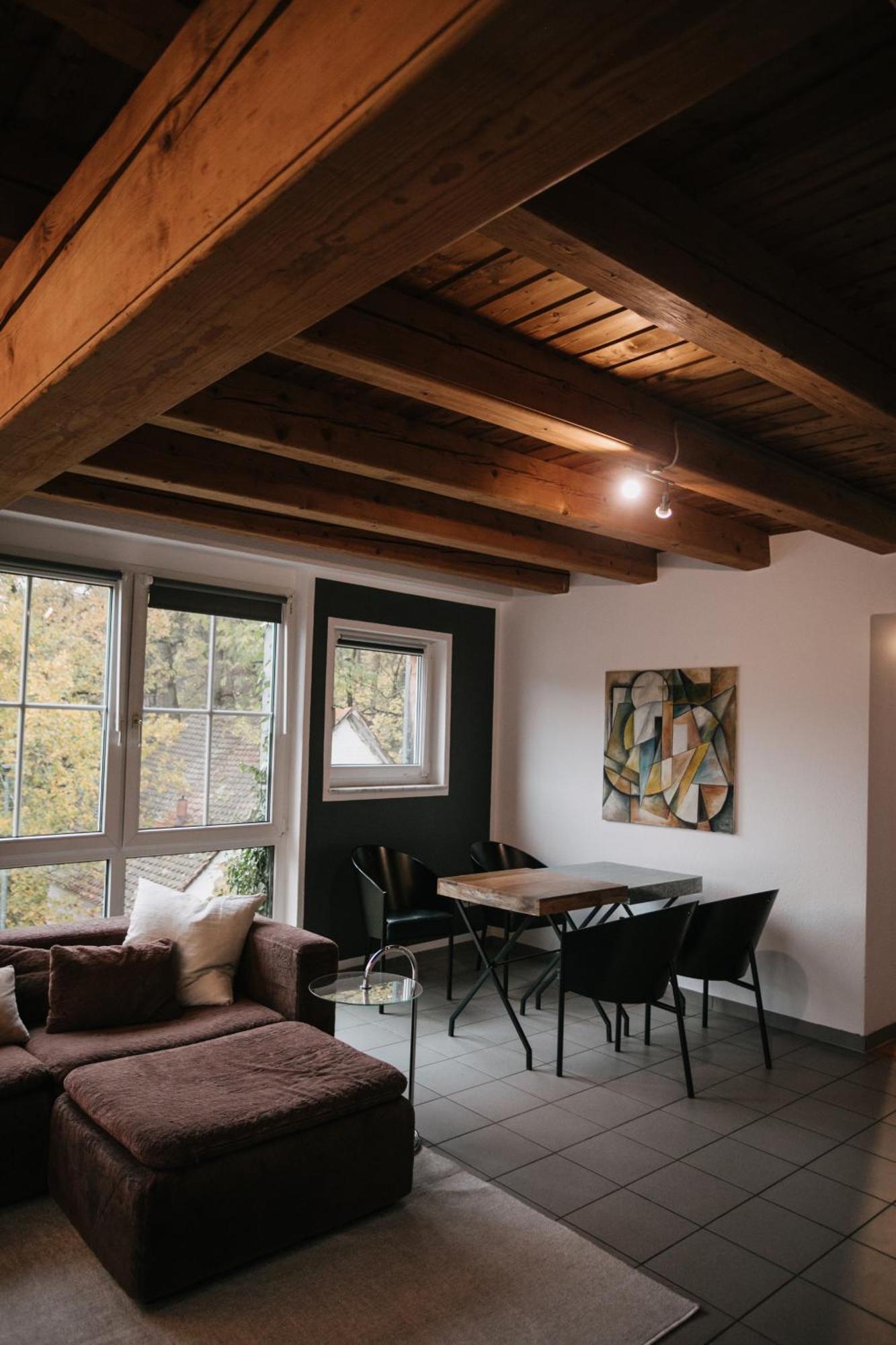 Eigenes Maisonettehaus In Idyllischer Lage Mit Balkon, Nahe Messe, 24H Self-Check In, Gratis Parken Schwabach Luaran gambar